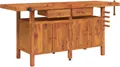 Produktbild: vidaXL Werkbank mit Schubladen Schraubstöcken 192x62x83 cm Akazienholz