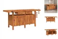 Produktbild: Werkbank Mit Schubladen Schraubstöcken 192x62x83 Cm Akazienholz