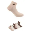 Produktbild: Fila Kurzsocken UNISEX QUARTER PLAIN SOCKS (6-Paar) mit Logo-Schriftzug braun 43-46