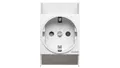 Produktbild: 3250615640161 Gniazdo modułowe Schuko 10/16A 250V AC na szynę I kl. izolowane SN