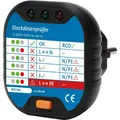 Produktbild: Steckdosen-Prüfadapter, 230VAC, 16A, zum einfachen Einstecken in die Steckdose,