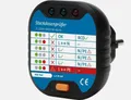 Produktbild: Steckdosen-Prüfadapter, 230VAC, 16A, zum einfachen Einstecken in die Steckdose