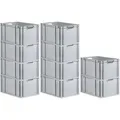 Produktbild: PROREGAL SparSet 10x Eurobox NextGen Economy, Griffe offen, HxBxT 32x40x60cm, 65 Liter, Eurobehälter, Box, Transportbehälter