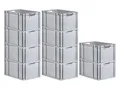 Produktbild: PROREGAL SuperSparSet 10x Eurobox NextGen Economy | Griffe offen |HxBxT 32x40x60cm | 65 Liter | Eurobehälter, Transportbox, Transportbehälter, Stapelbehälter