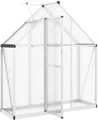 Produktbild: vidaXL Gewächshaus mit Fundamentrahmen Silbern 169x58x195cm Aluminimum