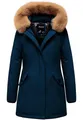 Produktbild: REPUBLIX Damen Gefütterte Dicke Winter Jacke Mantel Parka mit Kapuze RJ-8012 Navyblau 3XL