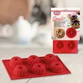 Produktbild: Dr. Oetker Gugelhupf-Formen Mini 6er Silikon Flexxibel Backform plus Rezept