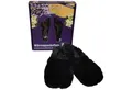 Produktbild: Habibi Plush Habibi Wärmeschuhe schwarz Gr M (37-40) für Mikrowelle/Ofen Hüttenschuhe (Wärmeschuhe, 1 Paar Wärmeschuhe)