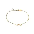 Produktbild: XENOX Goldarmband Armband Damen Fine Offene Herzen 585 Gelbgold XG14K7001GN