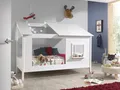 Produktbild: Set Baumhausbett Lattenrost Matratze Kinderbett 90x200 Spielbett Weiss Möbel