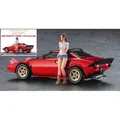 Produktbild: LANCIA STRATOS HF STRADALE W/ITALIAN GIRL'S FIHURE KIT 1:24 Hasegawa Kit Auto Ne