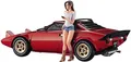 Produktbild: Hasegawa 1/24 Lancia Stratos HF Stradale W / Italienische MÄDCHEN Figur Set F/S