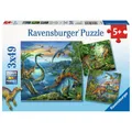 Produktbild: Ravensburger Kinderpuzzle Faszination Dinosaurier 3 x 49 Teile Puzzle ab 5 Jahre