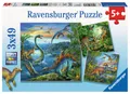 Produktbild: 3 x 49 Teile Ravensburger Kinder Puzzle Faszination Dinosaurier 09317