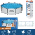 Produktbild: Bestway Steel Pro Max Frame Pool 305 x 76 cm ohne Pumpe in Grau, Stahlrahmenpool