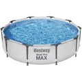 Produktbild: Bestway Steel Pro MAX Frame Pool ohne Pumpe Ø 305 x 76 cm lichtgrau rund 56406