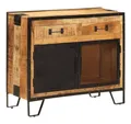 Produktbild: vidaXL Sideboard Sideboard 80x31x66 cm Massives Raues holz und Metall