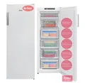 Produktbild: Amica GSN 324 160 W NoFrost Gefrierschrank 174L, 4 Schubladen, 3 Ablagefächer, 2 Türablagen, Inverter Motor, Tür-Offen-Alarm, 54cm breit, 145 cm hoch, Weiß