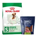 Produktbild: 8 kg ROYAL CANIN Mini Adult Trockenfutter für kleine Hunde + Snacks mit Rind