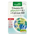 Produktbild: Alsiroyal Vitamin D3 pflanzlich mit K2 und Calcium 800 – 1000 IE Vitamin D3 aus Algen 37,5 mcg K2 MK7 und 800 mg Calcium pro Tagesdosis – vegan – laborgeprüft
