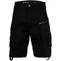 Produktbild: G-STAR Herren Cargoshorts - Rovic Zip Relaxed 1/2 , kurz, Premium Mico Stretch, einfarbig Schwarz 33W