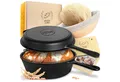 Produktbild: Krustenzauber Brotbackform Brotbackform Gusseisen Topf Brot Backen inkl. Gärkorb
