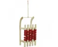 Produktbild: Viana Christbaumschmuck Deko Schlitten Holz Weihnachtsdeko L30×B14,5×H9,5cm