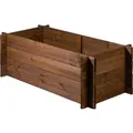 Produktbild: Dobar Steck-Hochbeet Massivholz 117 cm x 58,5 cm x 38,5 cm Dunkelbraun FSC®