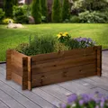 Produktbild: Großes Hochbeet Stecksystem Pflanzkasten Massivholz Pflanzbeet Gemüsebeet