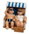 Produktbild: Deko Figur Polyresin Urlauberpaar im Strand-