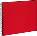 Produktbild: Goldbuch Spiralalbum Bella Vista rot 35x30 cm 40 schwarze Seiten