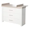 Produktbild: roba Wickelkommode 'Lucy' mit Wickelansatz, Soft-Close, 3 Schubladen, Wickelhöhe 90 cm