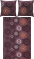 Produktbild: Erwin Müller Bettwäsche, Bettgarnitur Flanell - Mandala - mollig warm, temperaturregulierend, mit praktischem Reißverschluss - aubergine Größe 80x80 cm / 200x200 cm