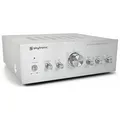 Produktbild: Skytronic AV400 Mini Verstärker HiFi 4 Kanal 400 Watt Vollverstärker Stereo HiFi, kompakt, 4X RCA Cinch Eingänge, DVD, CD, Tuner, Regler Balance, High, Bass, Mid, klassischer Soundverstärker - Silber