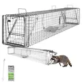 Produktbild: Lebendfalle 180 x 34 x 34 Heavy Drahtfalle Marder Lebend Garten Kaninchen Abwehr Umsiedeln Falle Haus Waschbär Fuchs größere Tiere Zubehör Vertreiben Dachboden Petigi