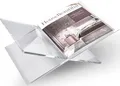 Produktbild: Honygebia Transparenter Acryl Buchständer - Kreuzrahmen Acryl Buchhalter, Luxus Plexiglas Leseständer offene Ausstellen, geeignet für Bibel, Koran, Kunst, Kochbücher, Lehrbücher und Zeitschriften