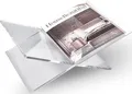 Produktbild: Transparenter Acryl Buchständer - Kreuzrahmen Acryl Buchhalter Luxus Plexigla...