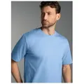 Produktbild: Trigema T-Shirt TRIGEMA T-Shirt DELUXE Baumwolle (1-tlg) blau XXXL (62/64)
