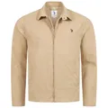 Produktbild: U.S. POLO ASSN. Herren Jacke (S-3XL) elastischer Baumwollmix, Polokragen, 2 Taschen - P044 - Beige-Navy Größe XL - Gr.XL