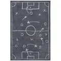 Produktbild: Hanse Home Kinderteppich Adventures, Dunkelgrau, Textil, Fußball, rechteckig, 120x170 cm, Oeko-Tex® Standard 100, für Fußbodenheizung geeignet, in verschiedenen Größen erhältlich, pflegeleicht, strapazierfähig, leicht zusammenrollbar, Teppiche & Böden, Teppiche, Teppich Kinderzimmer
