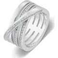 Produktbild: JETTE Damenring WRAPPED 86990661 925er Silber rhodiniert