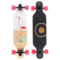 Produktbild: BTFL Longboard für Kinder ab 5 Jahren, Komplettboard mit ABEC 9 Kugellagern, Drop Through Cruiser, Skateboard für Anfänger & Fortgeschrittene, Freeride & Outdoor