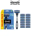Produktbild: Wilkinson Rasierklingen Hydro 5 Hautschutz für Männer, Regelmäßig, 1-tlg., 1 Rasierergriff + 13 Ersatzklingen, 14 Stück (1er Pack)