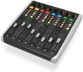 Produktbild: Behringer X-TOUCH EXTENDER mit 8 berührungsempfindlichen Motor-Fadern, LCD-Scribble-Streifen, USB-Hub und Ethernet/USB-Schnittstellen