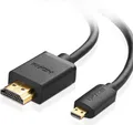 Produktbild: Ugreen 30104 HDMI-Kabel 3 m HDMI Typ D (Mikrofon) HDMI Typ A (Standard) Schwarz (30104)