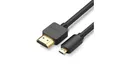 Produktbild: Ugreen kabel przewód Micro HDMI - HDMI 3m czarny (HD127)