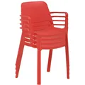 Produktbild: Mayer Stapelstühle myNUKE 2051 64 rot Kunststoff, 4 St.