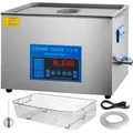 Produktbild: VEVOR 22 L Doppelfrequenz-Ultraschallreiniger mit Heizung für Schmuckteile Schmuck, Ring, Brille, Platine Gebiss Register Platine, 28/40 KHz Ultra...