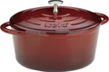 Produktbild: kela 11948 Calido Bräter Gusseisen, 5 l ø 26 cm, H 12 cm, rot