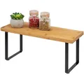 Produktbild: bremermann Küchenregal,, Schwarz, Holz, 36x15x16 cm, Küchenzubehör, Vorratsbehälter, Gewürzgläser